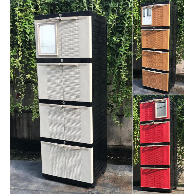 Lemari Ind NEW Aquose Mini Susun 4 Kaca