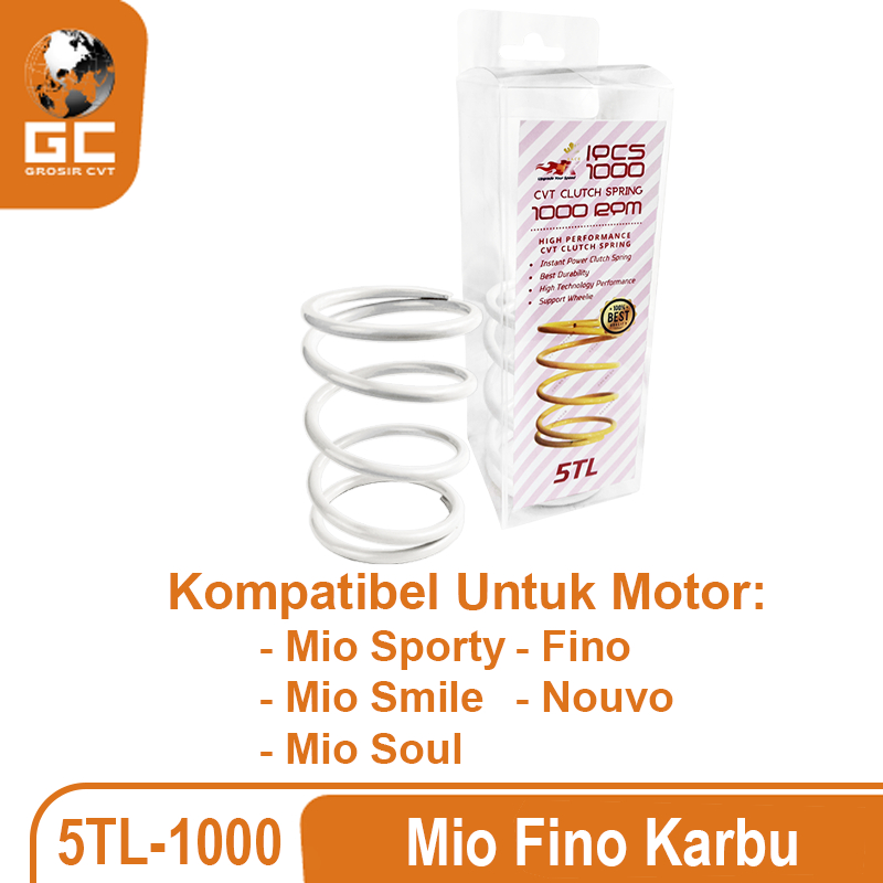 Per CVT Puli Pully Racing 5TL Mio Sporty Smile Soul 110 Karbu 1000 RPM Race K