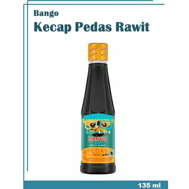 Bango kecap manis pedas rawit 135ml Botol