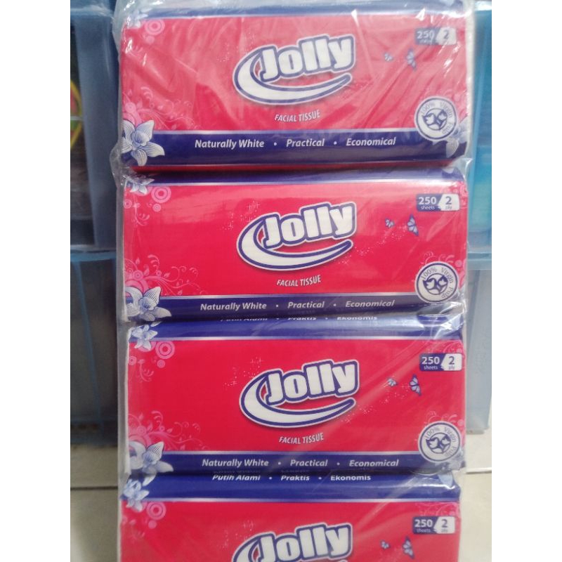 Tissue Jolly 250 sheet x 4 pcs