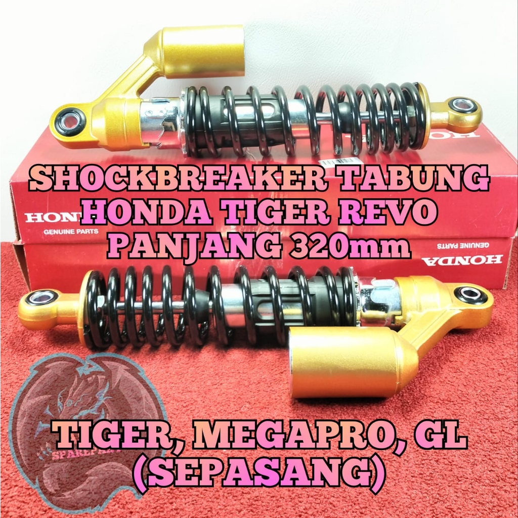 Shock Belakang Tabung Motor Honda Tiger Revo , Megapro Hiu , Megapro Primus , GL Pro Neotech , GL Ma