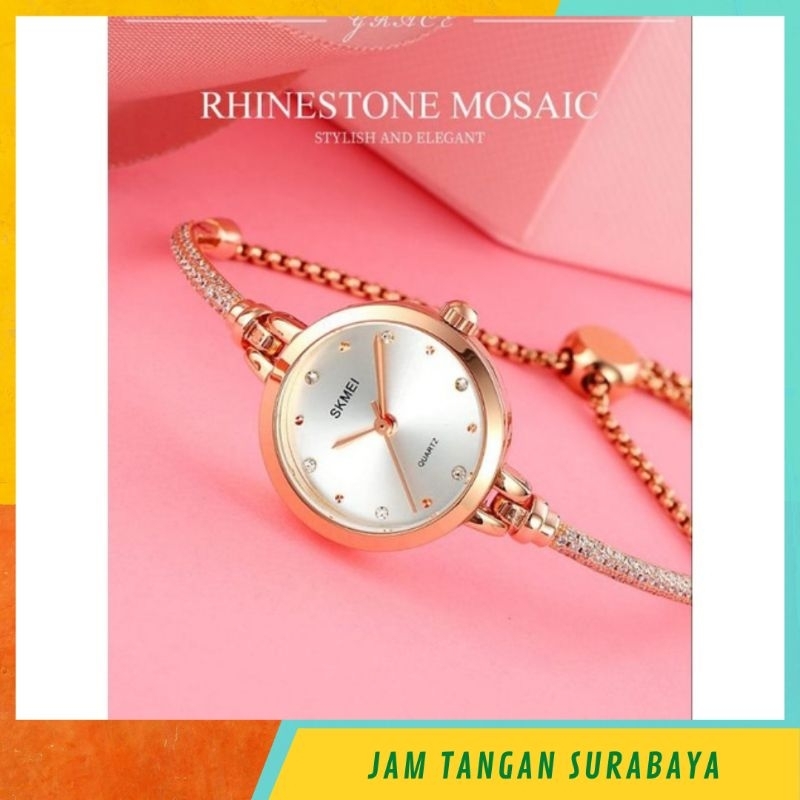 SKMEI 1805 ORIGINAL JAM TANGAN WANITA RANTAI SERUT ANTI AIR
