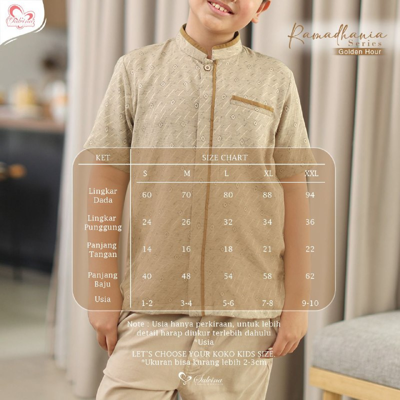 Salvina Hijab Sarimbit Ramadhania Series (Golden Hour) - Quality Premium Syar'i