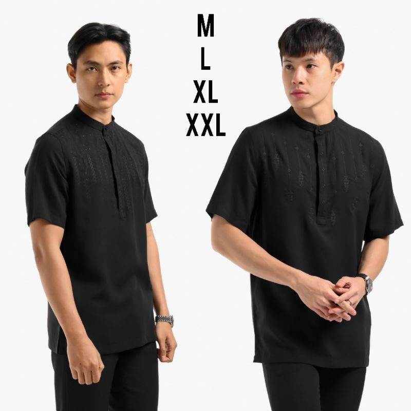 READY Kazym Almaz | Kazym Omar Shirt Black by Heymale id Kazim Koko Dewasa