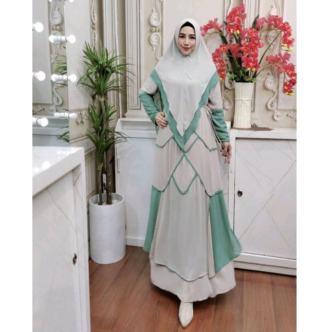 Syifa Set Syar'i Bahan ceruty premium Terbaru
