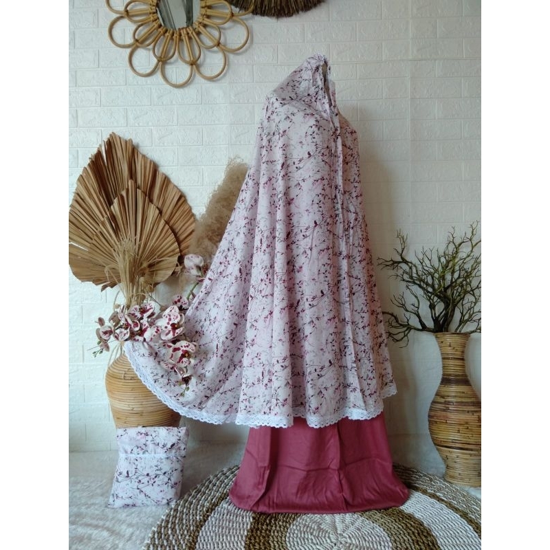 Mukena Premium Katun Rayon Mukena Motif Bunga Mukena Dewasa Mukena Jumbo Mukena Bunga Mukena Travell