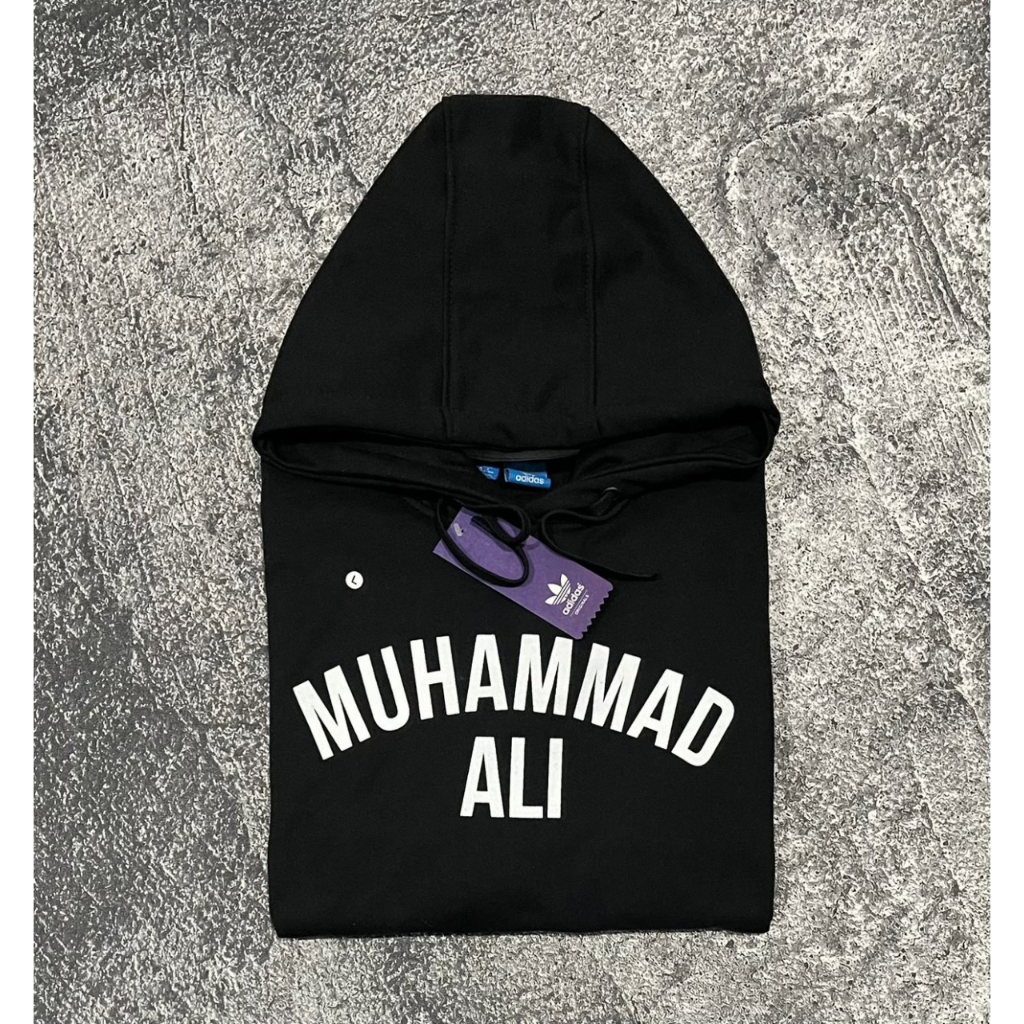 Sweater hoodie pria wanita muhammad ali stripped / Jaket hoodie unisex / sweater hoodie premium / Jaket hoodie adidas