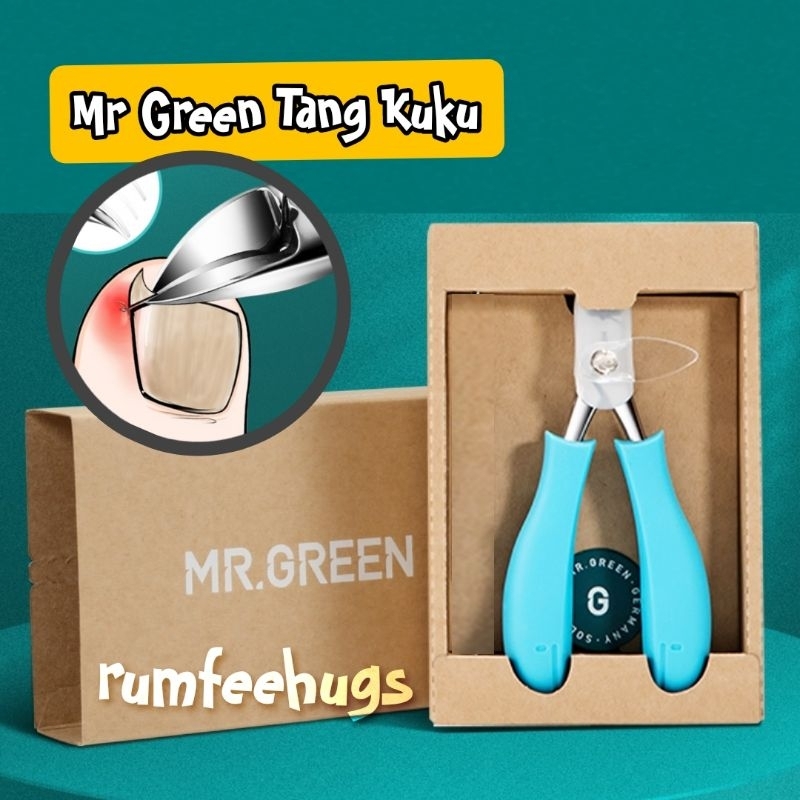 MR green toe nail clipper tang kuku gunting kuku jempol kaki manicure pedicure gunting kuku kaki gun