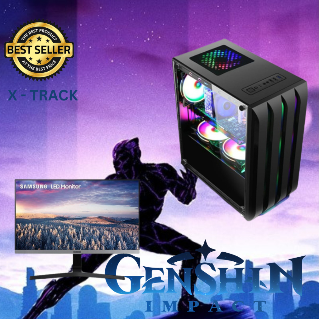 NEW PC GAMING LENGKAP 24 inch Ryzen 5 5600G HDD 1 TB RAM 32 GB SSD SIAP GTA RP