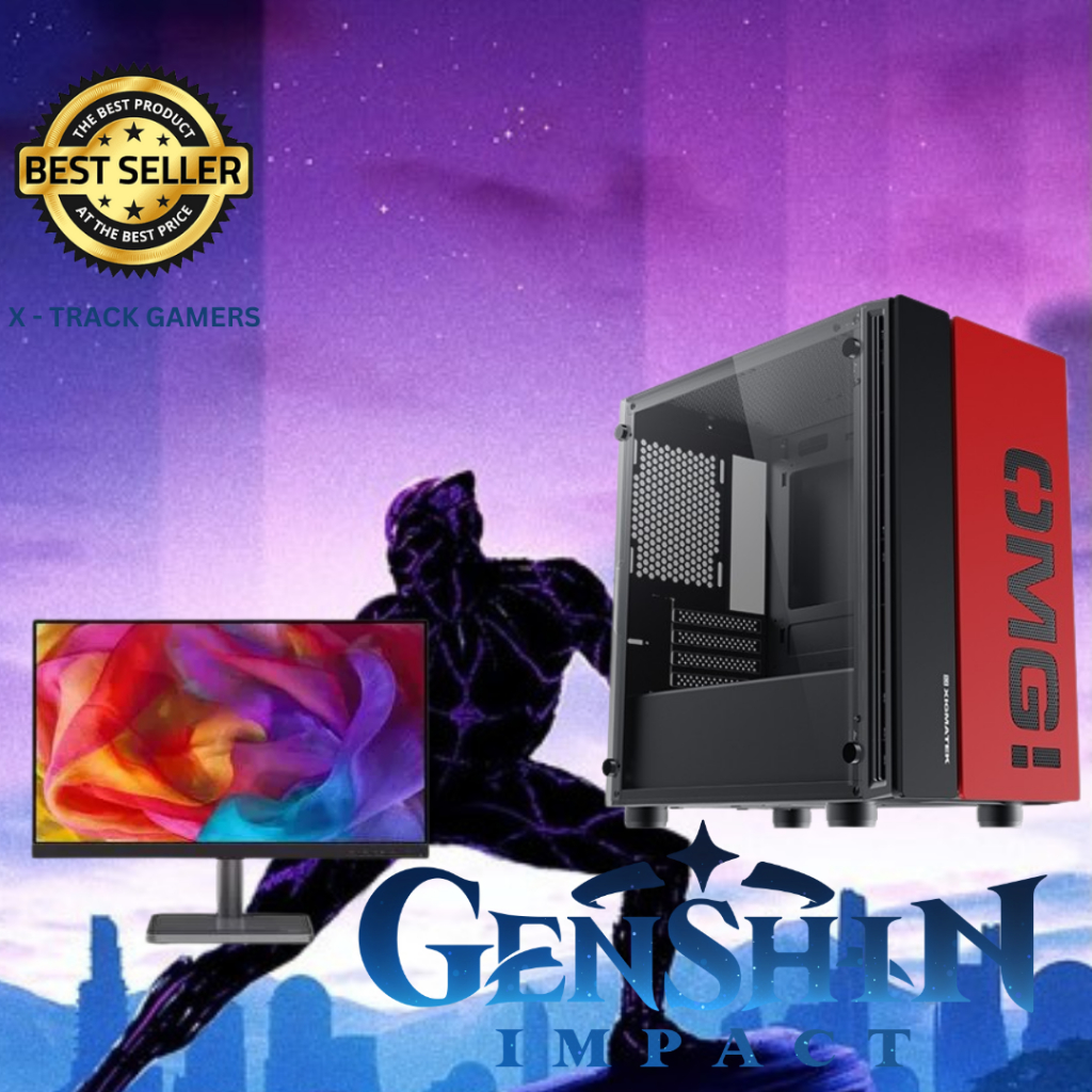 NEW PC GAMING LENGKAP 24 inch Ryzen 5 5600G HDD 1 TB RAM 32 GB SSD SIAP GTA RP