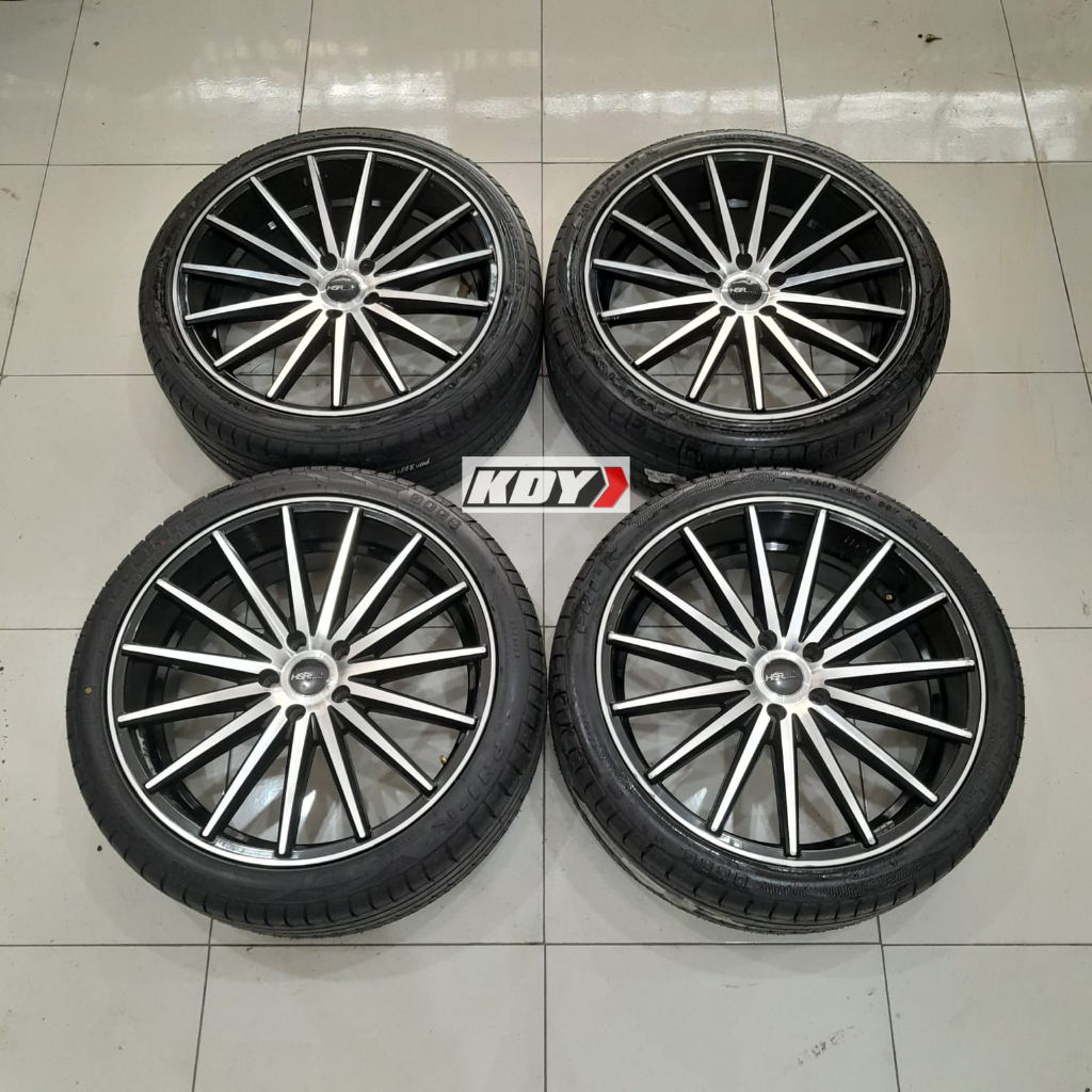 Velg Copotan Mobil Model Jari Jari Type Vossen Ring 20 PCD 5x114,3 + Ban Bekas 245 40 r20