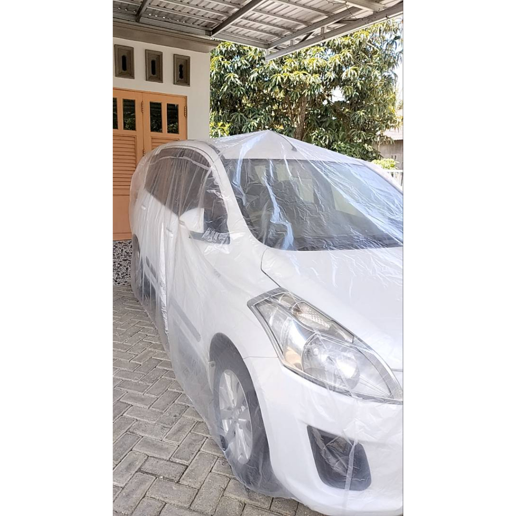 Cover Mobil Transparan Suzuki Baleno Plastik Tebal Plastik Waterproof Outdoor Indoor Part Mobil Aksesoris Exterior Selimut Pelindung Anti Air Debu Kotoran Hewan Teras Gudang Rumah by TOPCAR