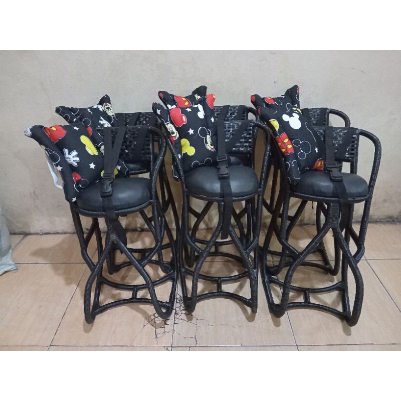 [[MOTIV TERBARU]] FULL LILIT SABUK PENGAMAN &amp; BANTAL STANG / boncengan kursi rotan / kursi rotan motor matic / dudukan anak motor matic / jok depan motor matic mio beat scopy vario / dudukan depan motor matic