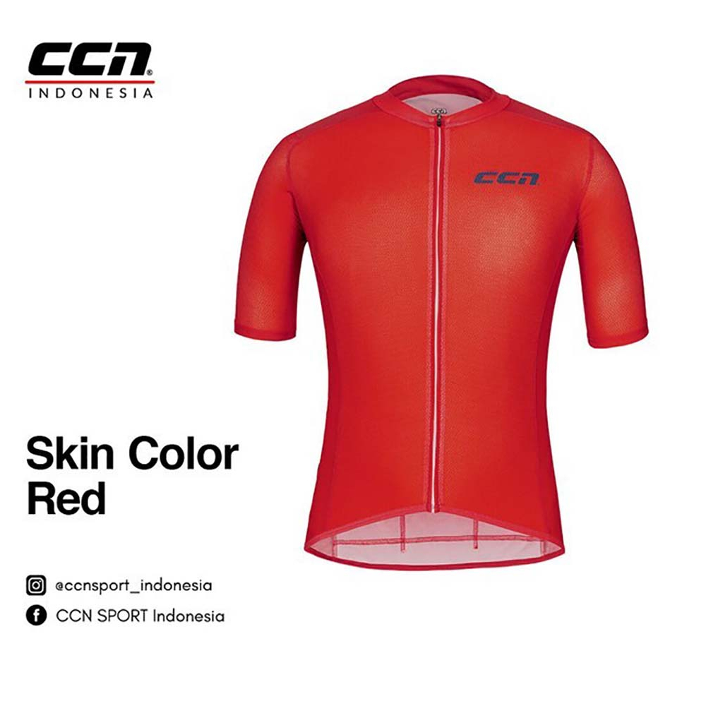 CCN SPORT SKIN JERSEY RED UNISEX - Jersey Pakaian Sepeda