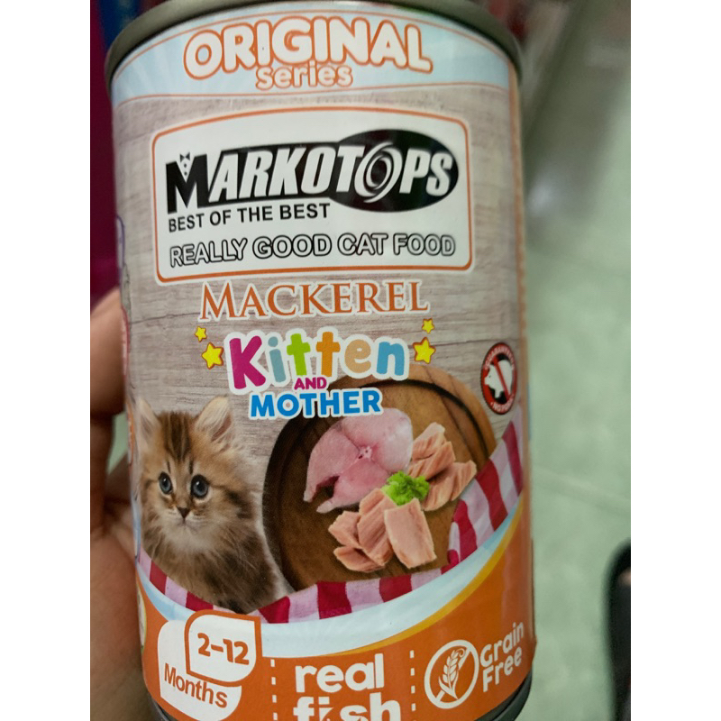 Makanan Basah Kucing Markotop Kitten 400g- mackarel kitten