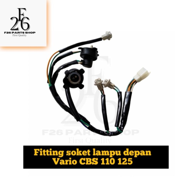 Fitting soket lampu depan Vario CBS 110 125 piting lampu depan motor Vario CBS 110 125