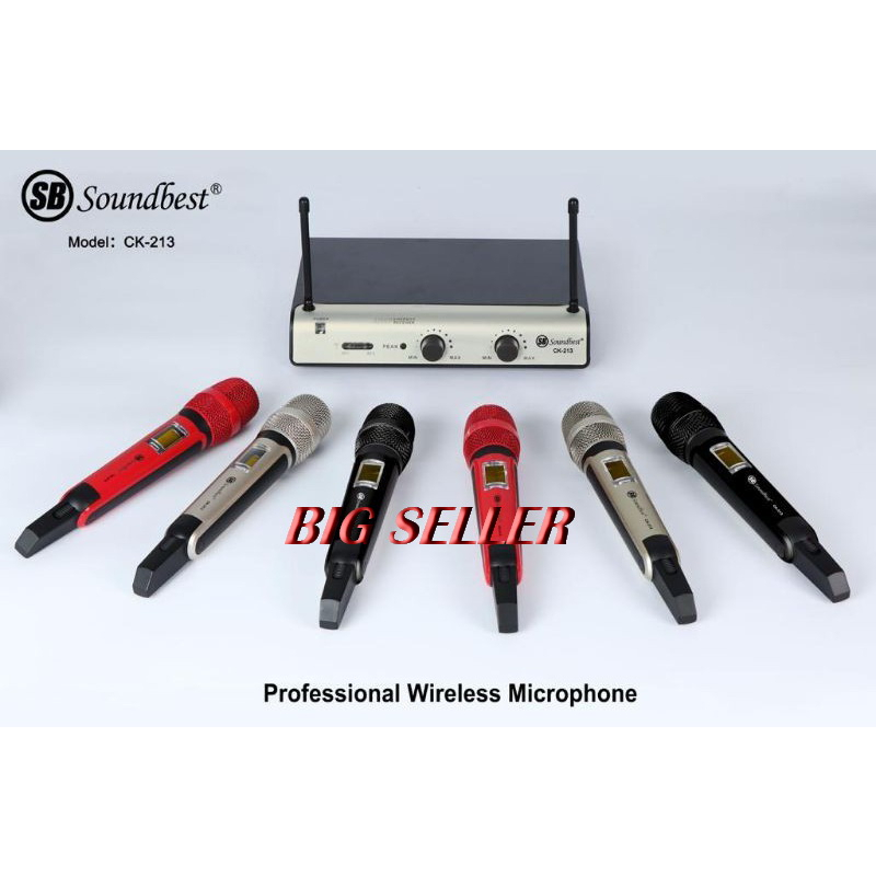 MIC WIRELESS SOUNDBEST CK213 MIC WIRELESS CK 213 ck-213