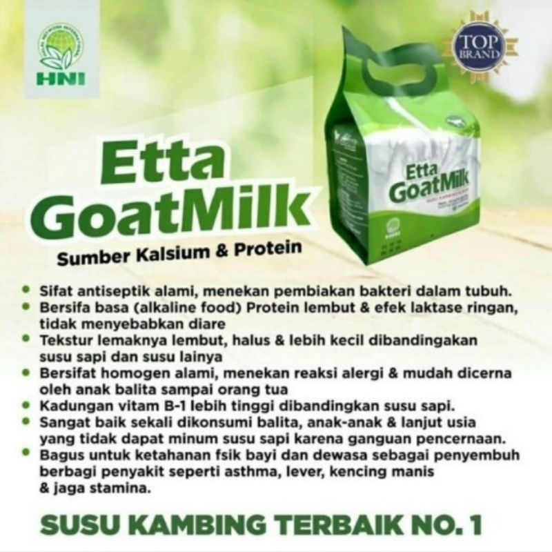 

Susu kambing Etta goat milk HNI