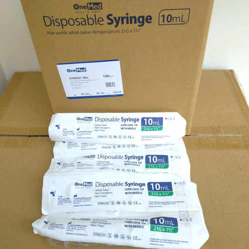 Spuit 10cc Onemed Spuite 10ml Syringe 10ml Spuit 10ml Suntikan 10ml