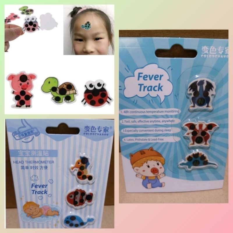 Fever Track Sticker thermometer suhu demam bayi