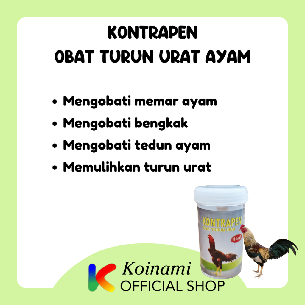 KONTRAPEN OBAT TURUN URAT AYAM 10 kapsul / raid all