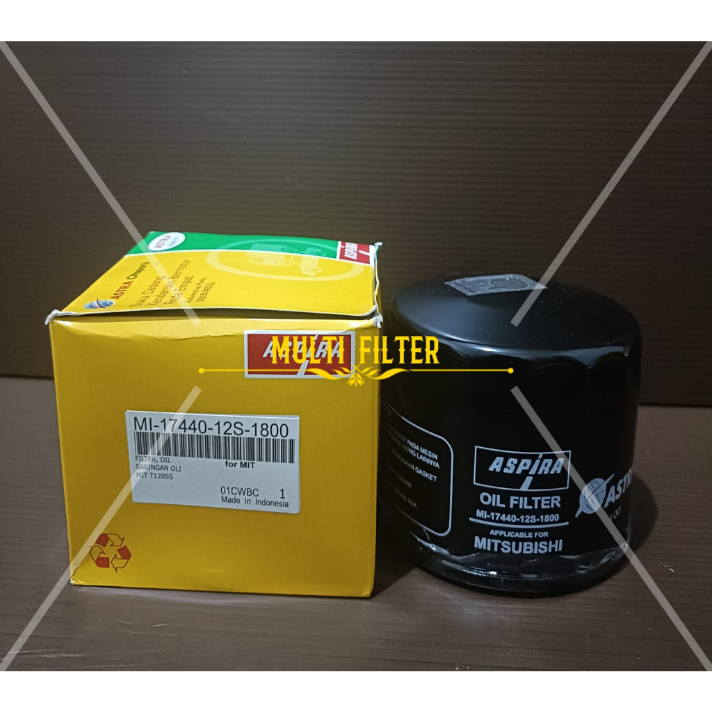 Oil Filter ASPIRA MI-17440-12S-1800 / MI1744012S1800 / MI 17440 12S 1800