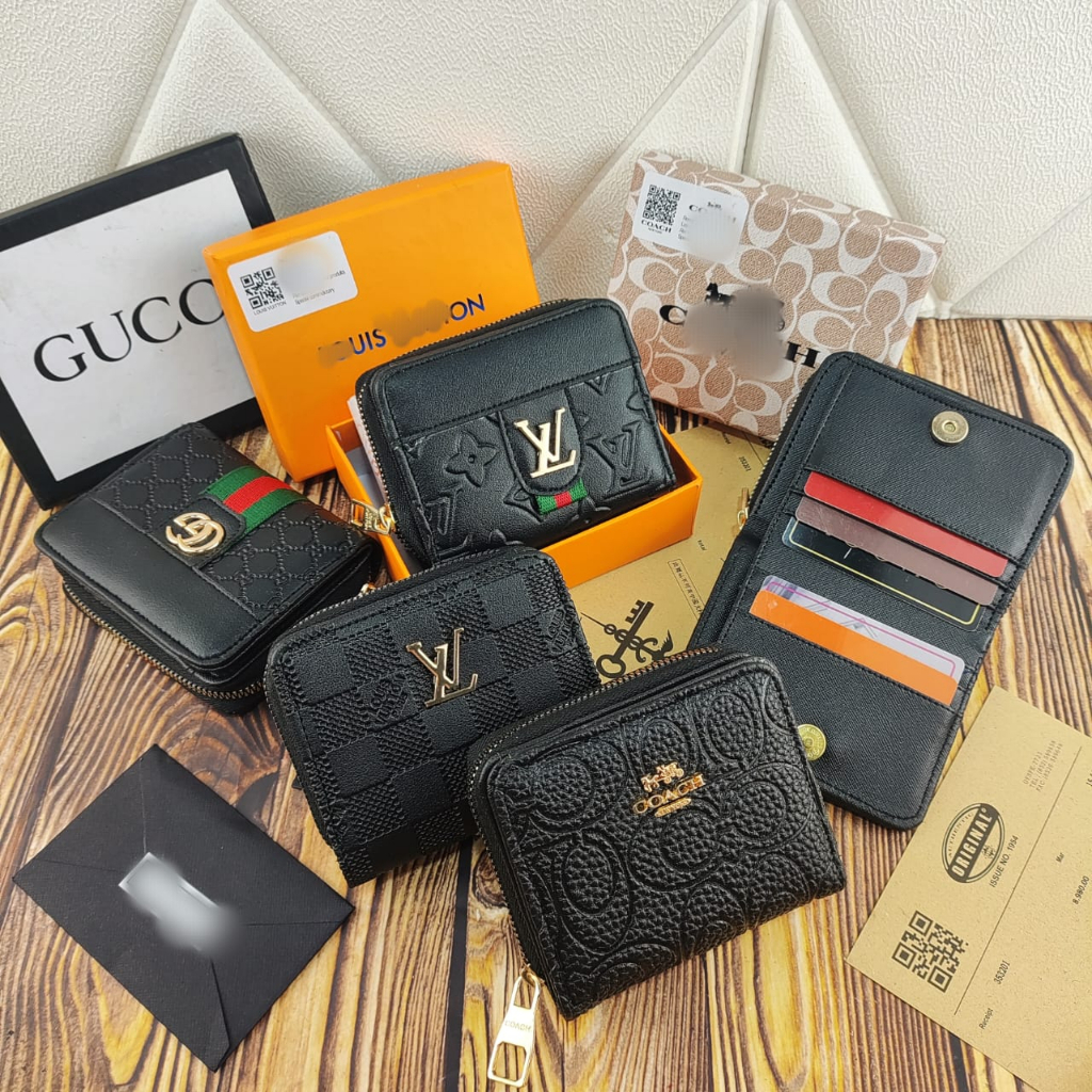 PROMO!!! DOMPET KARTU MINI CETEK PENDEK IMPORT PREMIUM - Dompet Pendek Kartu Kancing - Dompet Pendek card holder asli import Super premium uang kartu koin dompet kecil tipis lipat premium 0580