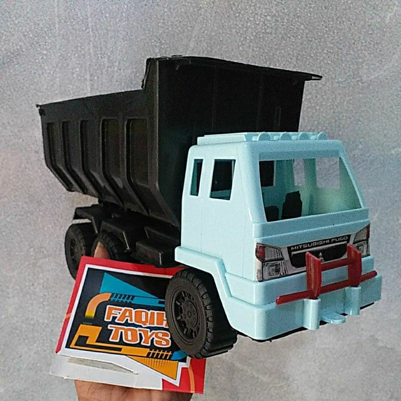 Mainan Miniatur Truk Tronton Pasir TTP 02 Polos Pakai Stiker Headlamp Truk Canter uk 30cm
