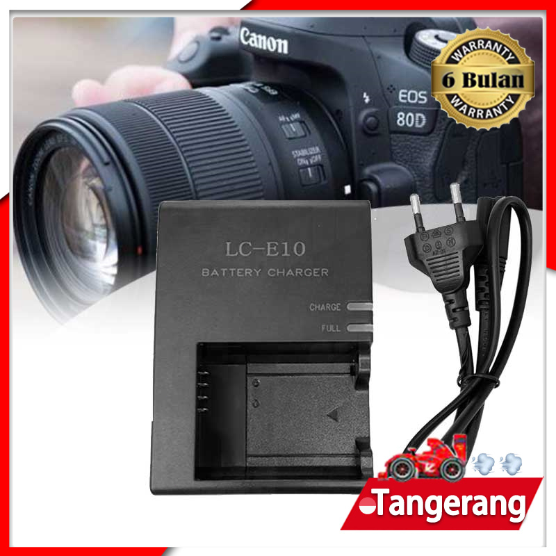 Charger Canon LC-E10 For LP-E10 Kompatibel Untuk Kamera Canon 1100D, 1200D, 1300D, 1500D, 3000D