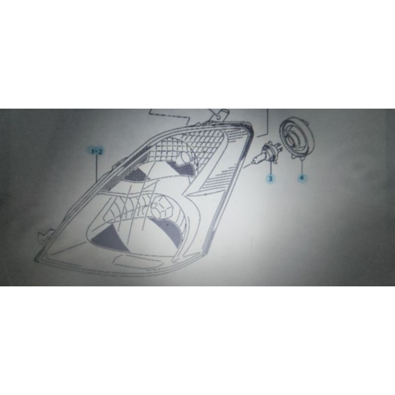 HEADLAMP HEAD LAMP LAMPU DEPAN UTAMA SUZUKI KARIMUN ESTILO ESTILLO ORIGINAL