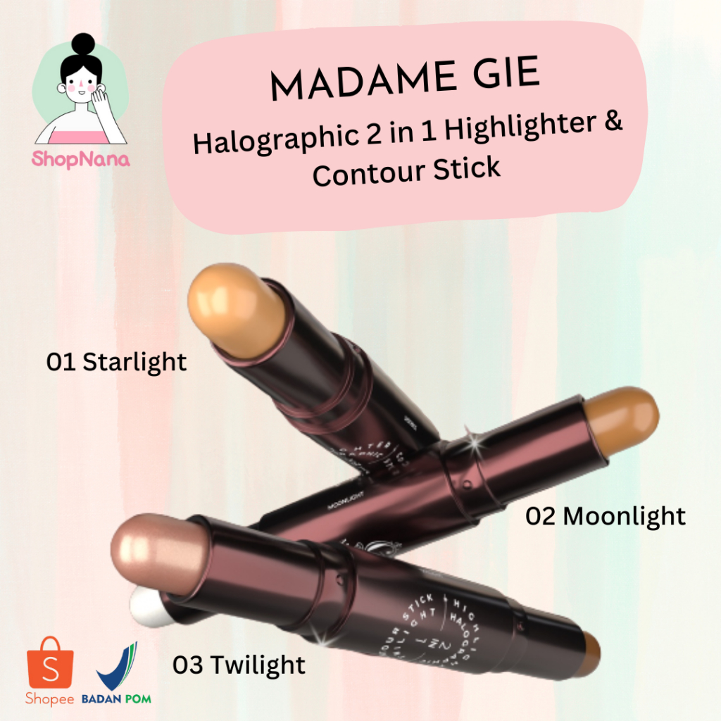 Madame Gie Halographic 2-in-1 Highlighter &amp; Contour Stick