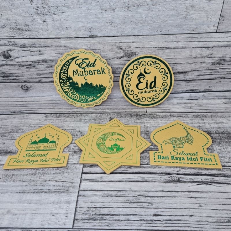 plat gambar hari raya Idul Fitri / Lebaran / natal / imlek KHUSUS BELI BOX