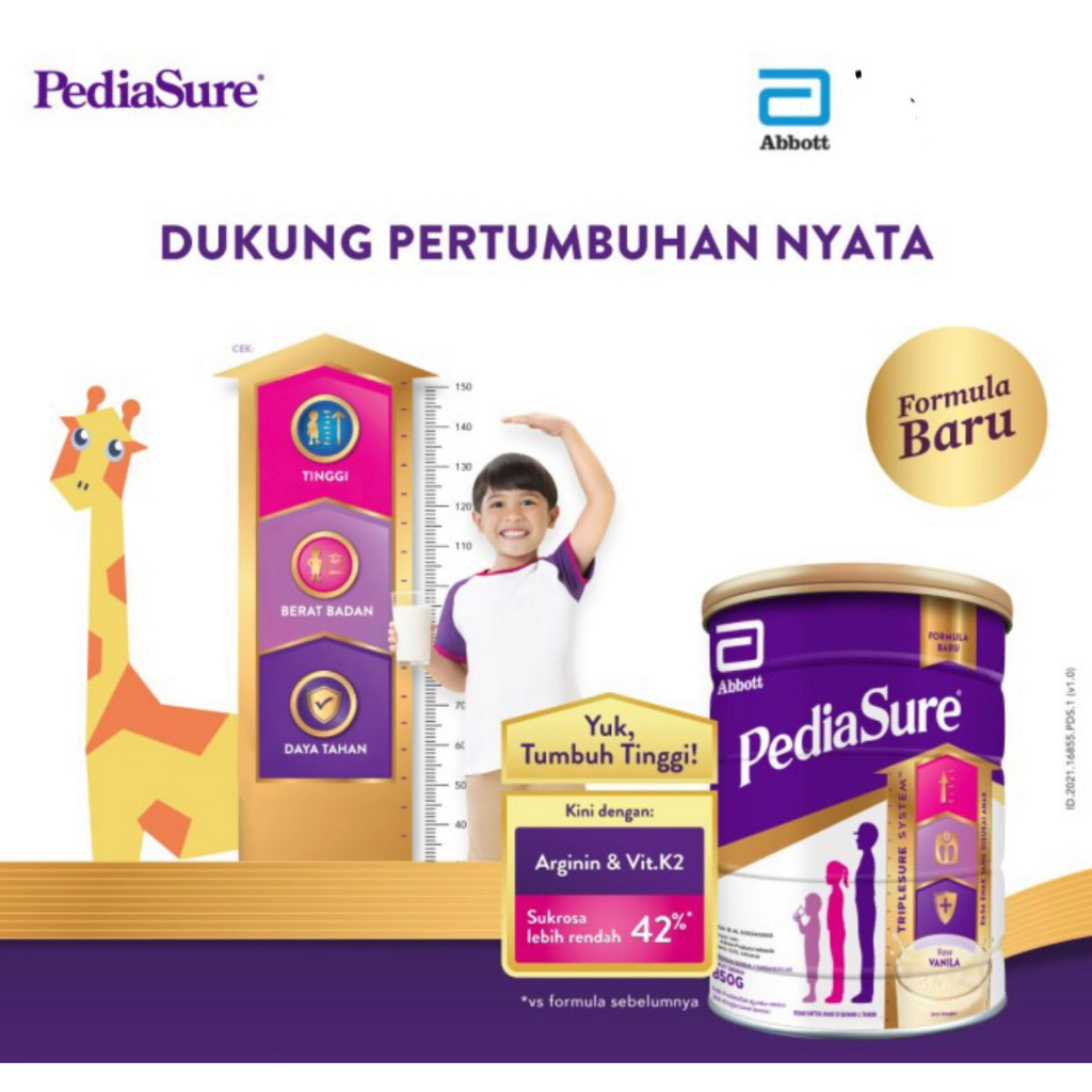 PEDIASURE Madu 850 gram (1-10 tahun) - Susu Pertumbuhan Anak