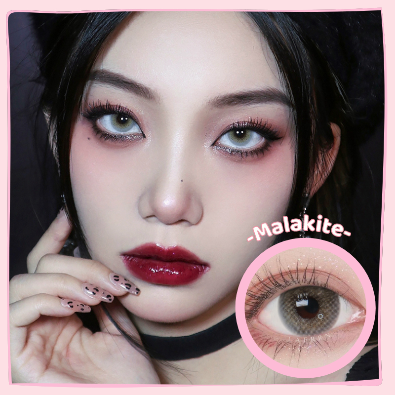 SOFTLENS SOLITAIRE  COLORED LENSES-Malakite 14.2mm