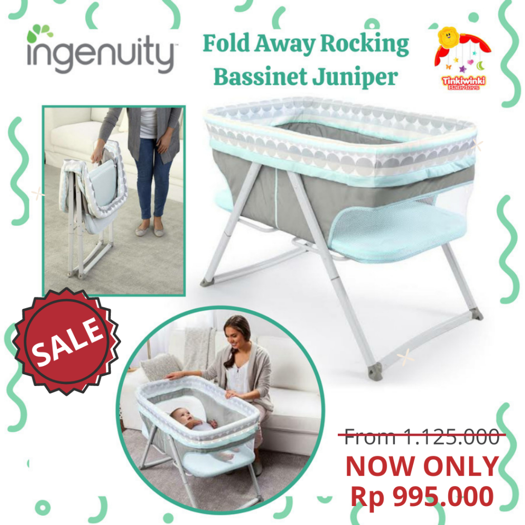 Ingenuity Foldaway Rocking Bassinet Juniper