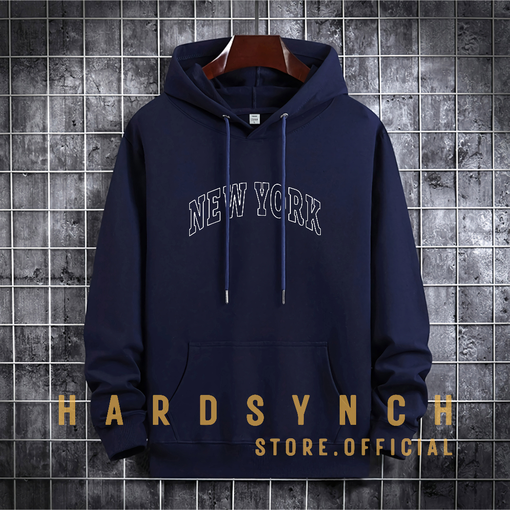 Sweater Hoodie New York Polos Unisex ( Pria &amp; Wanita ) Premium Quality S-XXL Cotton Fleece / Hoodie Korean Style / Sweater Hoodie / Hoodie Polos / Hoodie Wanita / Hoodie Pria / Sweater Hoodie Distro Original ( NYP 70 )