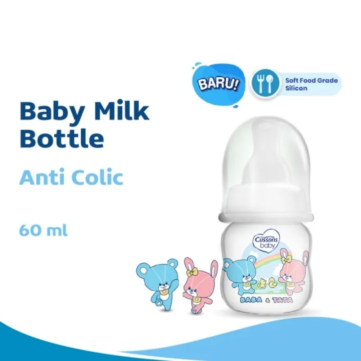 Cussons Baby Milk Bottle PP BPA Free Anti Colic Reguler 60ml