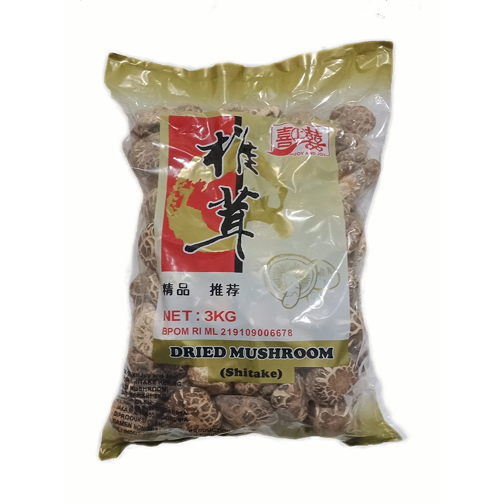 

Jamur payung shitake hioko kering 3kg grade A tebal import 5-7CM