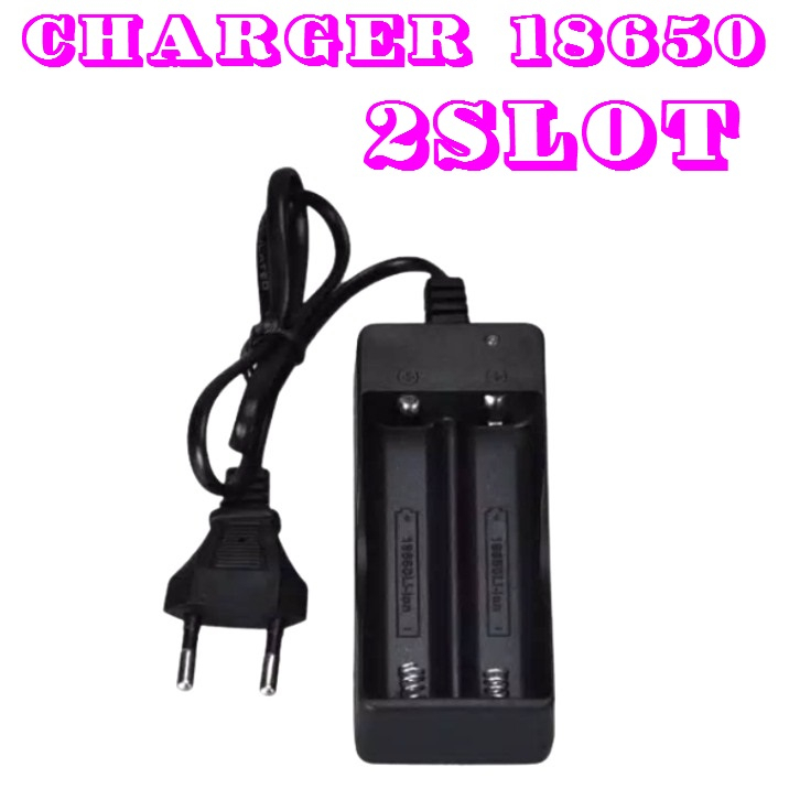 CHARGER BATERAI 18650 2 SLOT DEKSTOP CHARGER BATERAI 18650 2 SLOT KABEL