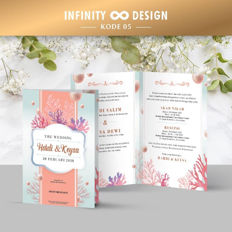 POLYBEST CUSTOM UNDANGAN KODE 05 / UNDANGAN PERNIKAHAN MEWAH TEBAL