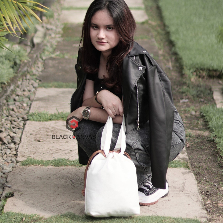 Tote Bag Tali Serut LETISHA.id Canvas Premium 100% Cotton