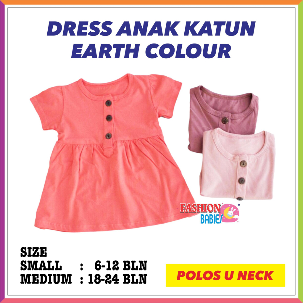 ❤ Fashionbabies ❤ GRACIE | DRESS BASIC BABY GIRL EARTH COLOUR | ROK BASIC MIRIP LIBBY