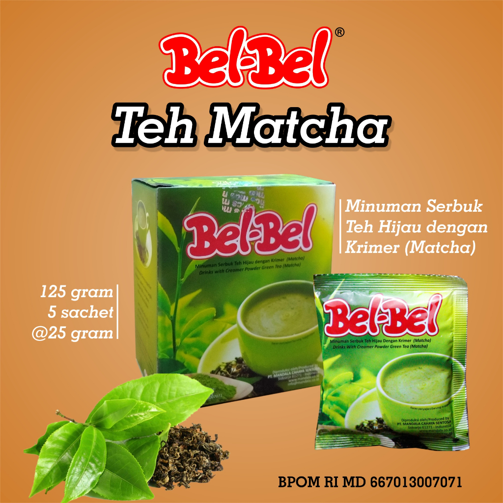 

Teh Matcha Belbel | 125 Gr | BPOM RI