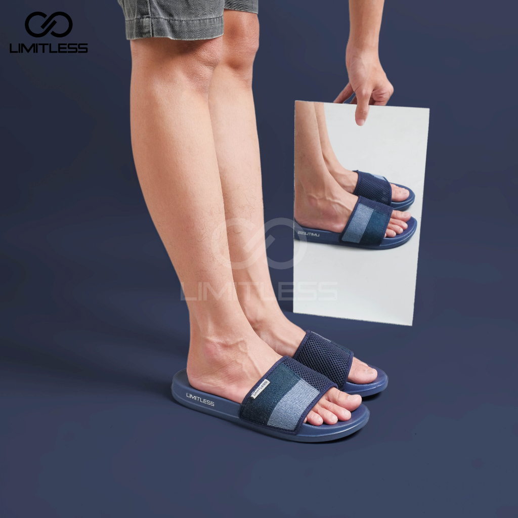 Sandal Selop Pria Keren Casual Premium Sendal Slip On Cowok Anti Slip Terbaru Kekinian Sandal Slide Cowo Dewasa Outdoor