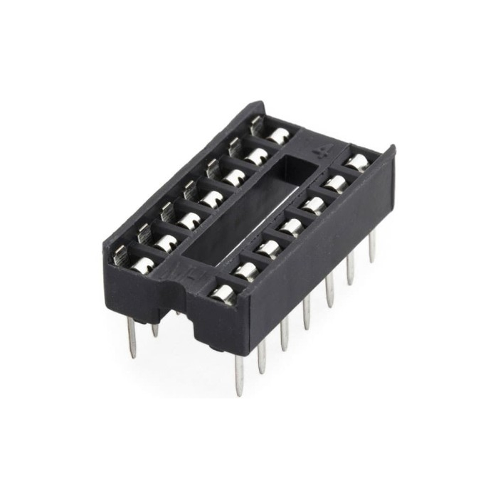 Socket IC 14Pin Soket IC 14 Pin Kaki