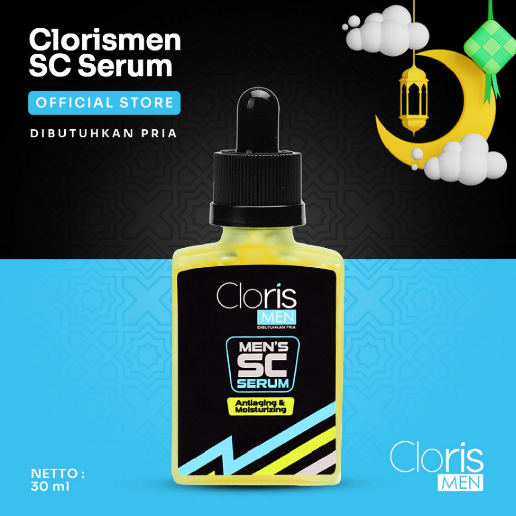 [ Agen Resmi ] Clorismen SC Serum - Serum Wajah Pria Untuk Memudarkan Bekas Jerawat Yang Bopeng