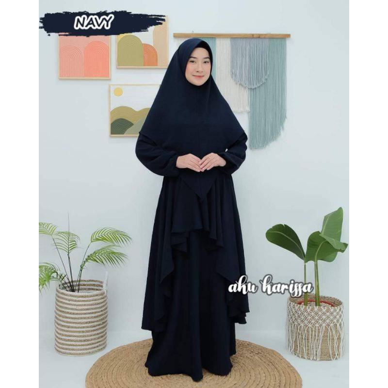 SET GAMIS ADIVA SYARI ORI AKU KARISSA GAMIS MUSLIMAH LEBARAN MODERN KEKINIAN