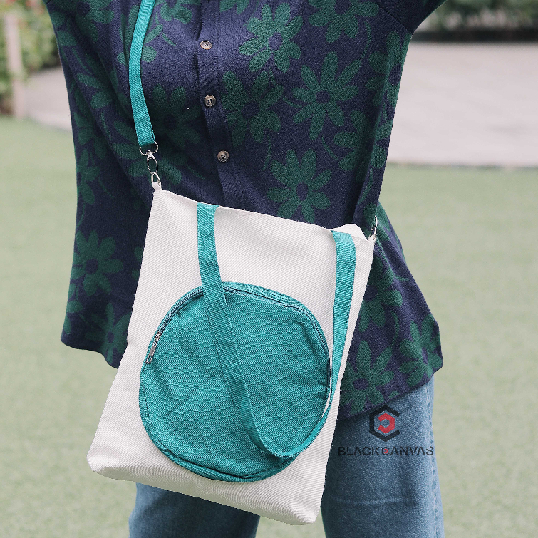 Tas Selempang + Tote Bag HITAKA.id Canvas Premium 100% Cotton