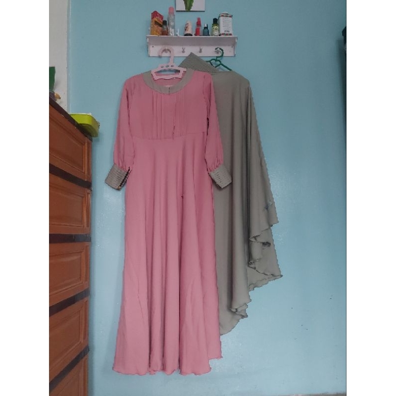 PL RH / PL RUMAH HAFIDZAH/ PL MAROON / GAMIS / MAROON