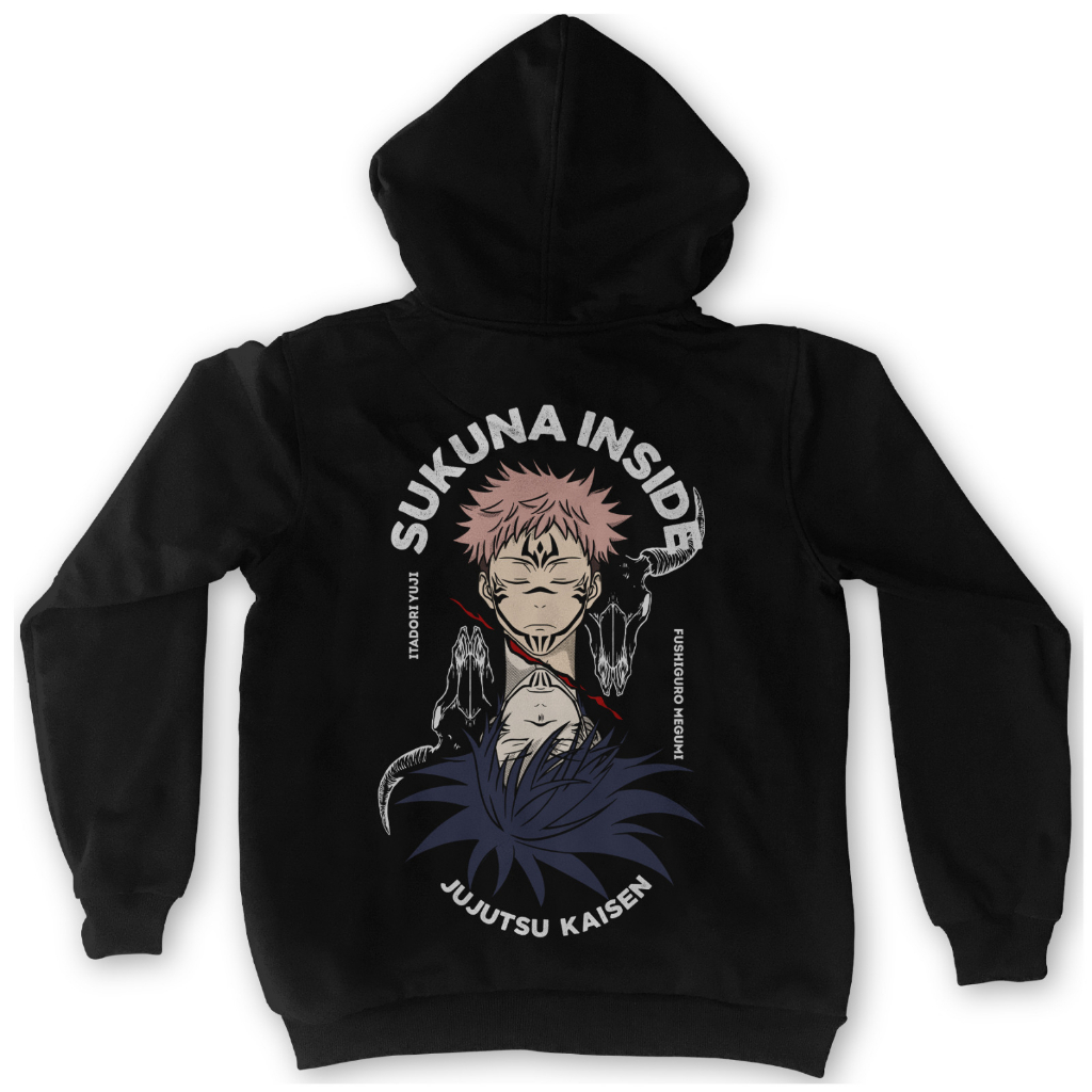 Hoodie Sukuna Inside Anime Manga Jujutsu Kaisen Premium Unisex